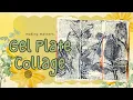 Collage on Your Gel Plate Botanical Gel Printing Technique with Book Pages Mixed Media Tutorial