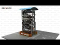 ARP Space-Saving Vertical Rotary Parking System Animation