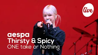 [4K] 에스파(aespa) “Thirsty \u0026 Spicy(One Take ver.)” Band LIVE Concert 에스파의 매운맛 밴드라이브[it’s Live 10mins]