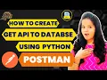 Create GET API to Database Using Python Build an API with Database Using Python