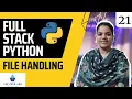 PYTHON Day 21 - File Handling in Python
