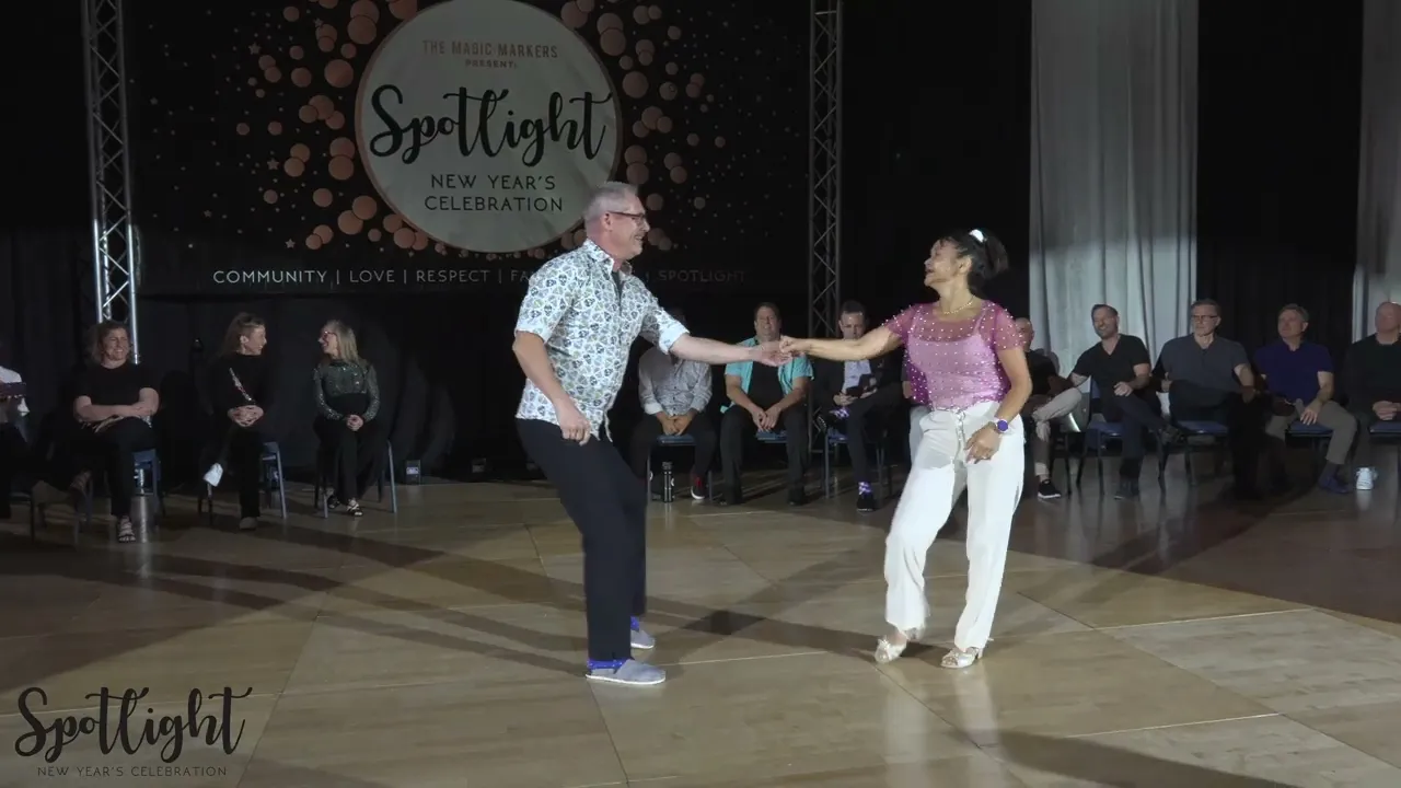 Spotlight New Year's Celebration 2024/2025 Masters Open Jack & Jill Eddie Karoliussen & Kim Bass