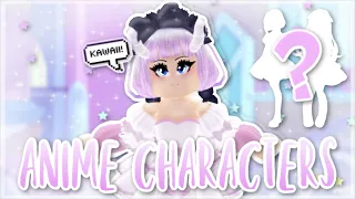 recreating anime characters in royale high roblox royale high