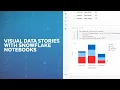 Creating Visual Data Stories With Snowflake Notebooks