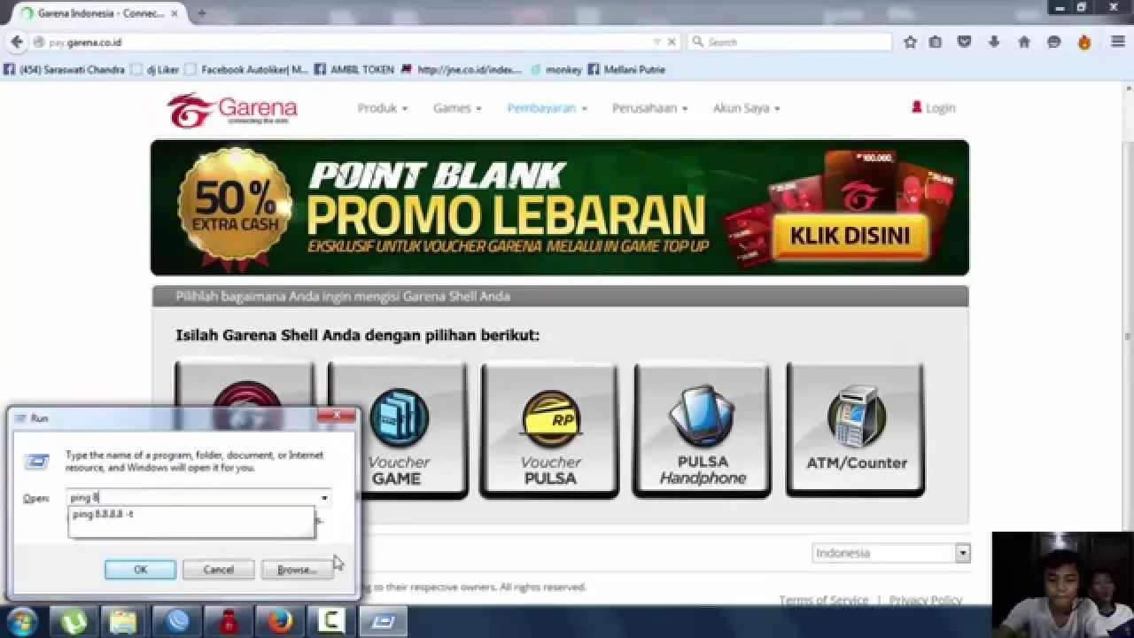 tutorial isi cash pb garena pakai pulsa telkomsel