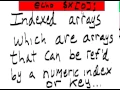 PHP 04 Indexed and Associative Arrays