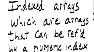 PHP 04 Indexed and Associative Arrays