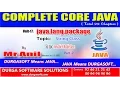 Core Java - java lang package