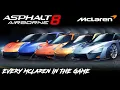 Asphalt 8: Full McLaren Showcase (Every Car in-game)