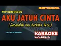 Lagu KARAOKE Aku Jatuh Cinta - Broery Marantika nada pria Eb KERONCONG (Janganlah kau berkata benci)