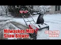 Milwaukee M18 FUEL 21 Snow Blower Review 3036-22 vs Heavy Snow Gas