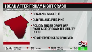 One dead in Lancaster County vehicle crash