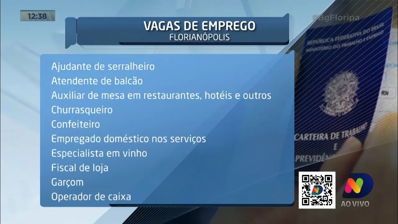 Oportunidade de emprego: SC tem mais de 4000 vagas abertas no Sine