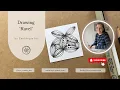 How to Draw Ravel - an Organic Zentangle Pattern with Embellishments