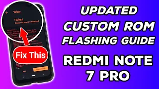 Latest Custom ROM Flashing Guide for Redmi Note 7 Pro New Encryption