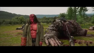 hellboy 2019 scene hellboy vs giants fight scene movie clip scene hd
