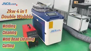 2kw Handheld Fiber Laser Welding Cleaning Cutting Machine with Double Wobble Steel Aluminum Welding