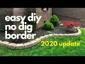 easy diy No Dig Border 2020 UPDATE
