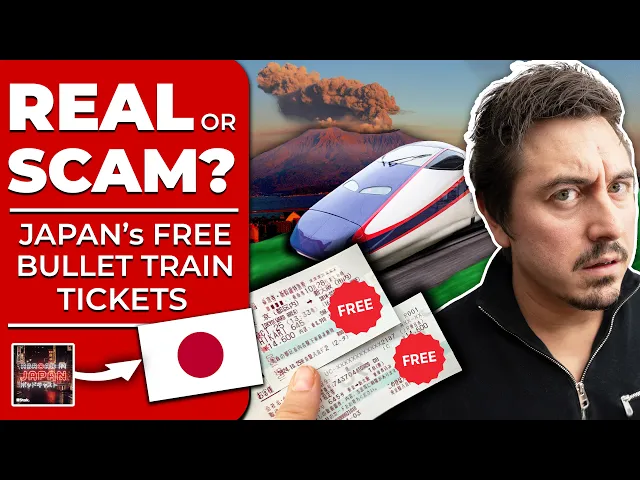 Video: Free Bullet Train Tickets For Tourists: Real or Scam? | @AbroadinJapan #241