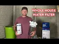 How to install a WHOLE HOUSE WATER FILTER with PEX plumbing GE whole house water filter GXWH40L