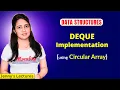 4 8 Implementation of DEQUE using Circular Array Data Structures Tutorials