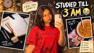 I Studied Till 3 AM to Finish My Backlog 😭📚| Late Night Study Vlog 🥹✌🏻