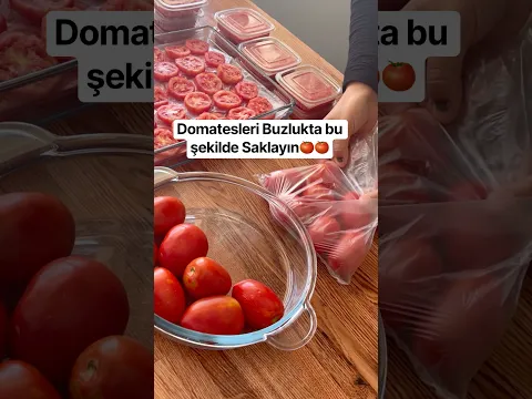 Domatesleri Buzlukta bu şekilde Saklayın🍅🍅