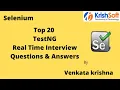 Selenium - Crack Interview