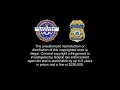 FBI Anti-Piracy Security Investigations IPR Center Warning Screen