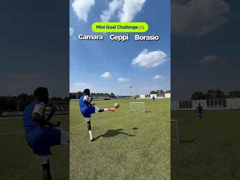 Mini goal challenge with Juventus Next Gen! ⚪️⚫️ Ceopi, Borasio and Camara #juventus