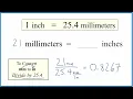 Convert 21 Millimeters to Inches