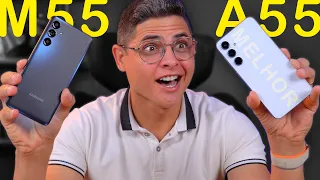 SAMSUNG Galaxy A55 vs Galaxy M55! Qual o MELHOR PARA VOCÊ COMPRAR? COMPARATIVO