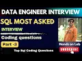 3 Top SQL Interview Questions Answers for Data Engineers