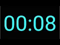 8 Second Countdown Timer DARK MODE