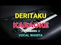 Download Lagu DERITAKU - Panbers || KARAOKE HD - Vocal Wanita
