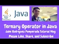 Ternary Operator in Java