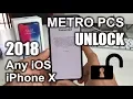 How To Unlock iPhone X From Metro PCS to Any Carrier