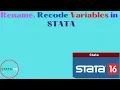 Recode into different variables in STATA Recode variables in STATA