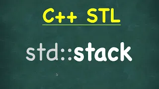 Stack C STL Standard Template Library std stack