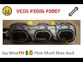 Audi Codes P2006 P2007 Intake Flaps