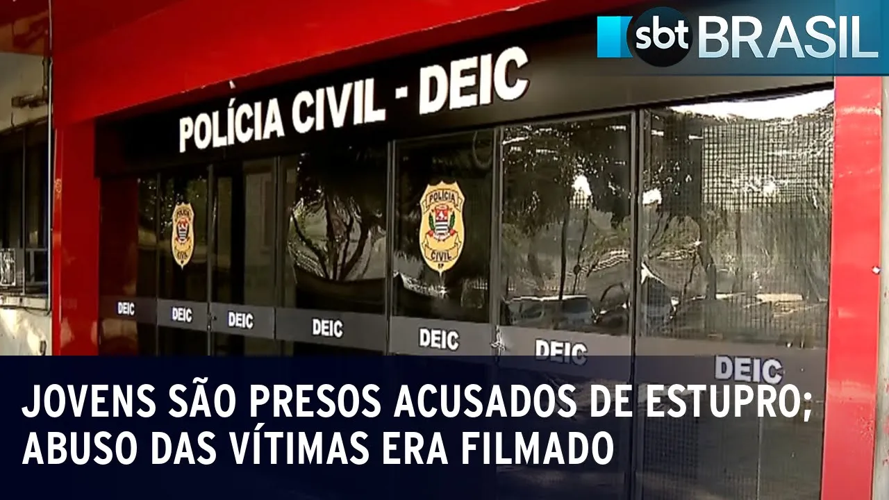 Jovens são presos acusados de estupro; abuso das vítimas era filmado | SBT Brasil (23/06/23)