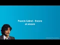 Francis Cabrel - Encore et encore (Paroles)