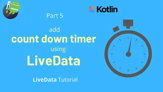 LiveData Timer - Count down timer using LiveData example