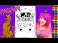 Coloring Scooby Doo Friends Mystery Machine GIANT Coloring Page Crayola Crayons KiMMi THE CLOWN