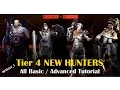 Evolve PS4 All Tier 4 New Hunters Basic Advanced Tutorials