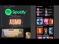 ASMR Programming - Coding Spotify Homepage iOS