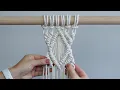 DIY Intermediate Macrame Tutorial Marquise Diamond with Double Half Hitch Knots