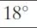 18 degrees convert from degrees to radians