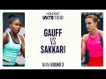 Coco Gauff vs Maria Sakkari 2025 Third Round Miami WTA Match Highlights