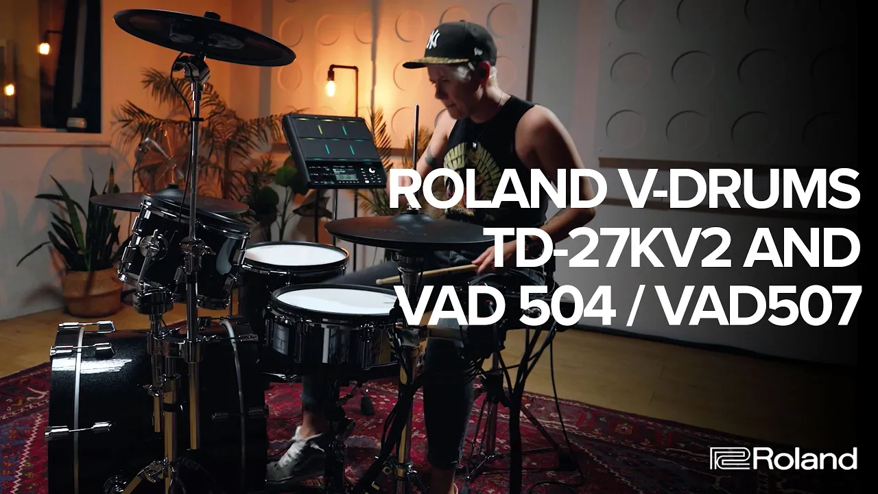 td27kv2 ＆ KD180L 電子ドラム Roland V-Drums TD-27KV2 Electronic Drum Kit w/ KD-180-L